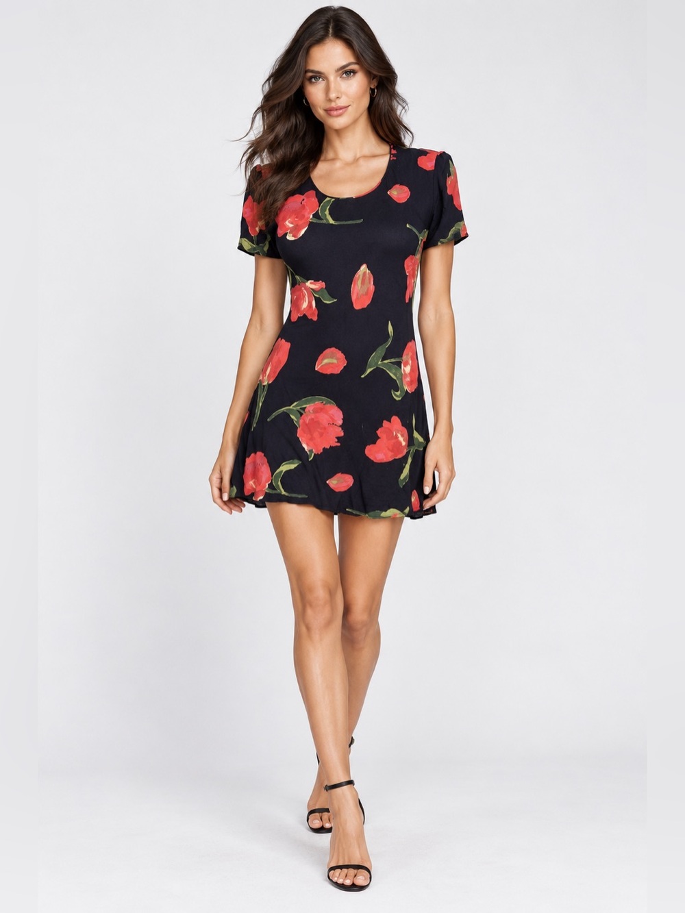 Dawn Joy Fashions Vintage Floral mini dress